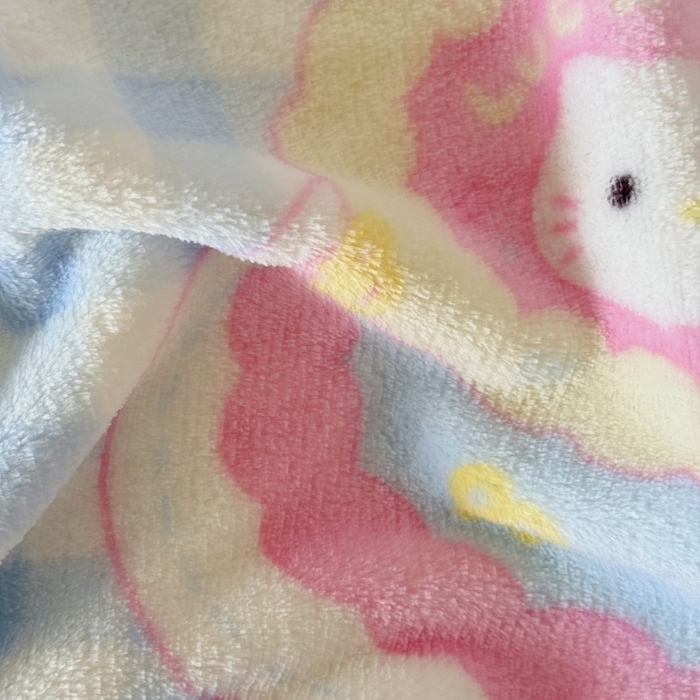 91家纺网 家纺一手货源 找家纺 顾里家纺 2025新款ins少女奶油系双面牛奶绒毯-第二组 蛋糕花猫