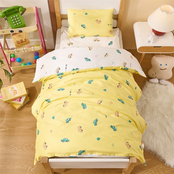 91家纺网 家纺一手货源 找家纺 （总）2025新款全棉AB版幼儿园三件套宝宝午睡被子六件套儿童被套多件套