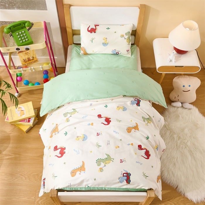 91家纺网 家纺一手货源 找家纺 （总）2025新款全棉AB版幼儿园三件套宝宝午睡被子六件套儿童被套多件套