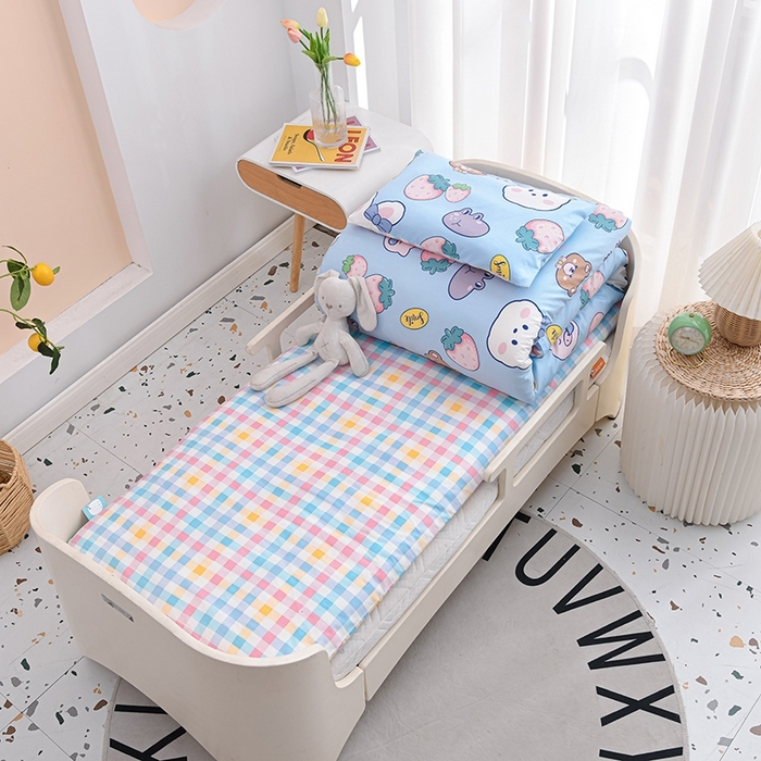 91家纺网 家纺一手货源 找家纺 （总）2025新款全棉AB版幼儿园三件套宝宝午睡被子六件套儿童被套多件套