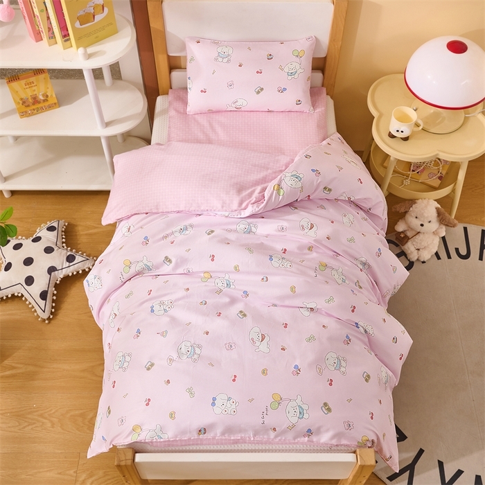 91家纺网 家纺一手货源 找家纺 （总）嗨皮宝贝 2025新款60S贡缎长绒棉全棉婴幼儿童三件套多件套