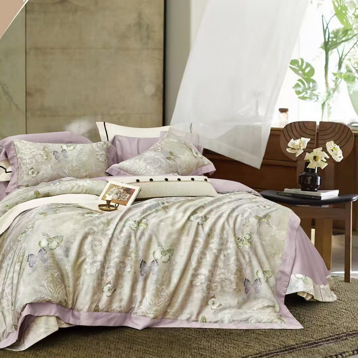 91家纺网 家纺一手货源 找家纺 （总）未来家居 2025新款优帝UD莱赛尔天丝四件套