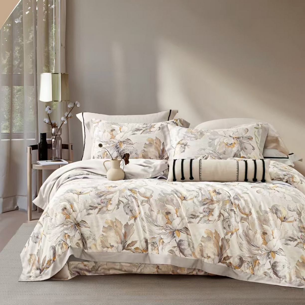 91家纺网 家纺一手货源 找家纺 （总）未来家居 2025新款优帝UD莱赛尔天丝四件套