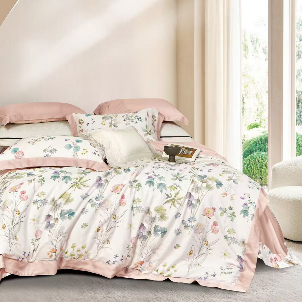 91家纺网 家纺一手货源 找家纺 （总）未来家居 2025新款优帝UD莱赛尔天丝四件套