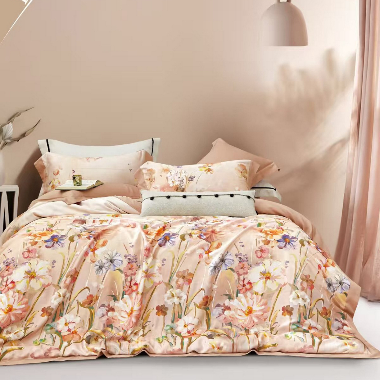 91家纺网 家纺一手货源 找家纺 （总）未来家居 2025新款优帝UD莱赛尔天丝四件套