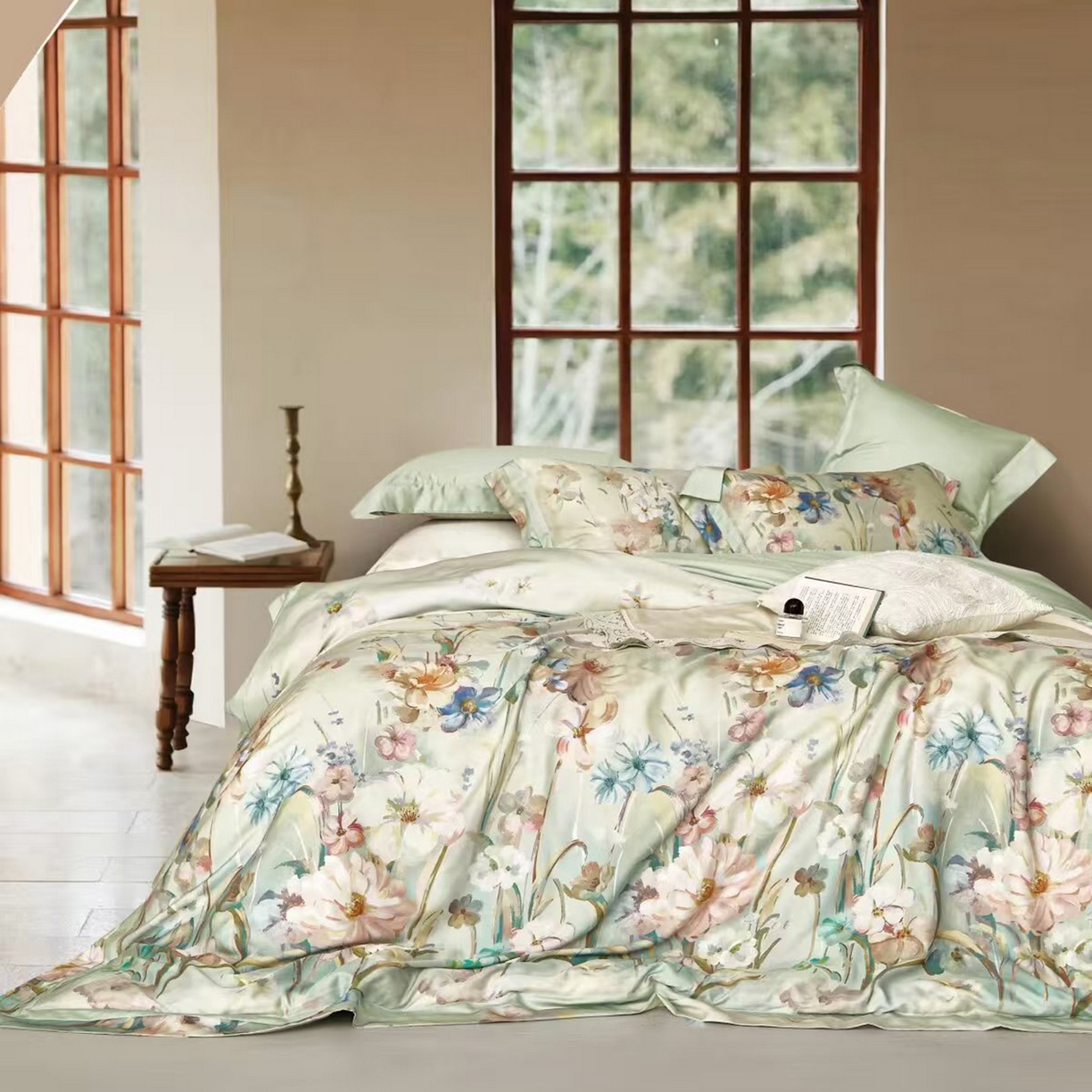 91家纺网 家纺一手货源 找家纺 （总）未来家居 2025新款优帝UD莱赛尔天丝四件套