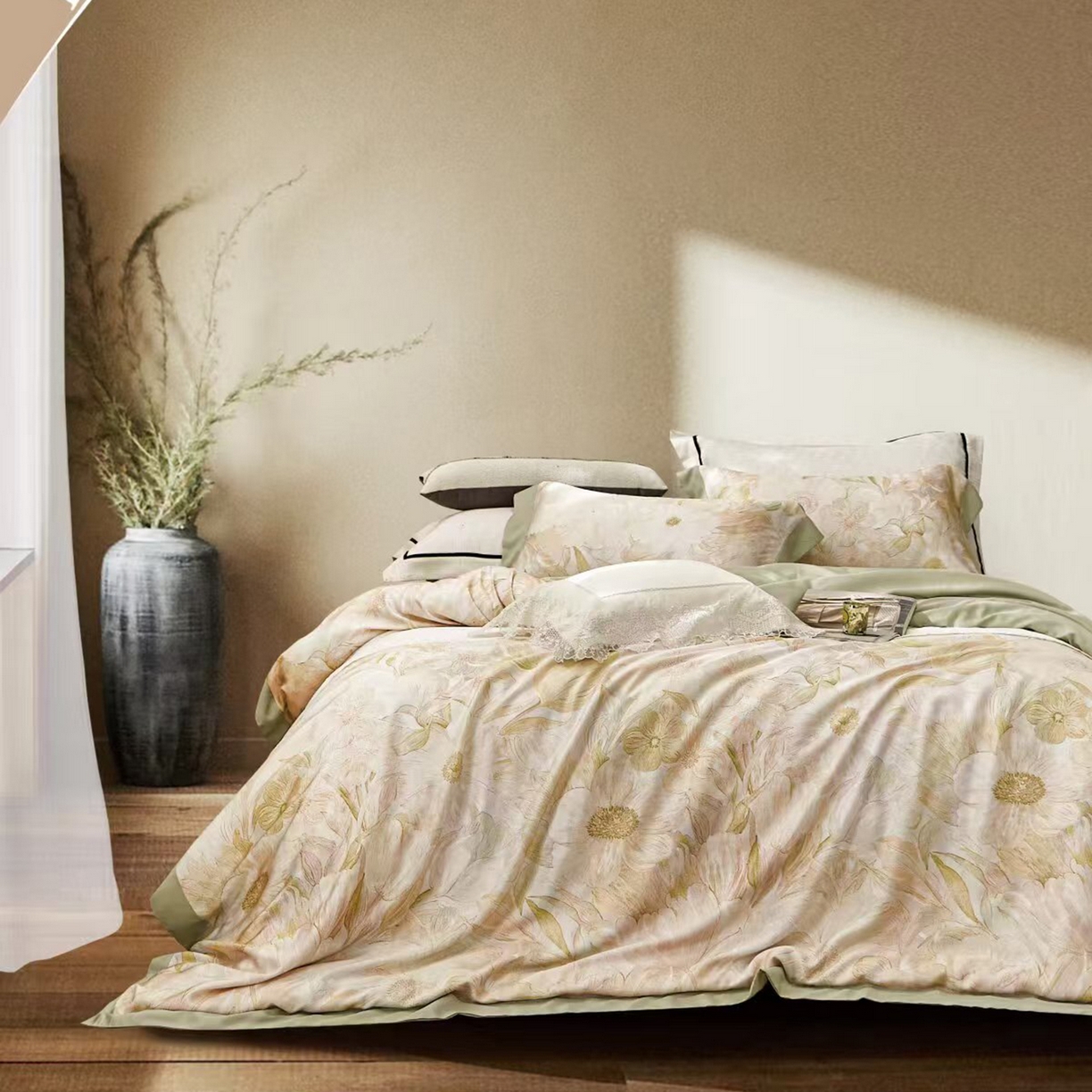 91家纺网 家纺一手货源 找家纺 （总）未来家居 2025新款优帝UD莱赛尔天丝四件套