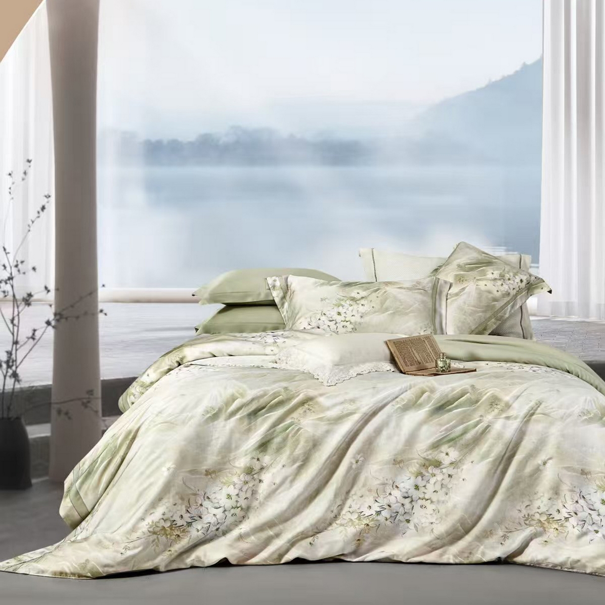 91家纺网 家纺一手货源 找家纺 （总）未来家居 2025新款优帝UD莱赛尔天丝四件套