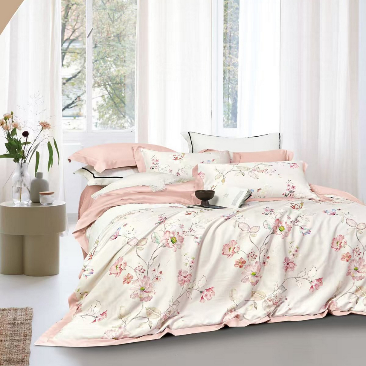 91家纺网 家纺一手货源 找家纺 （总）未来家居 2025新款优帝UD莱赛尔天丝四件套