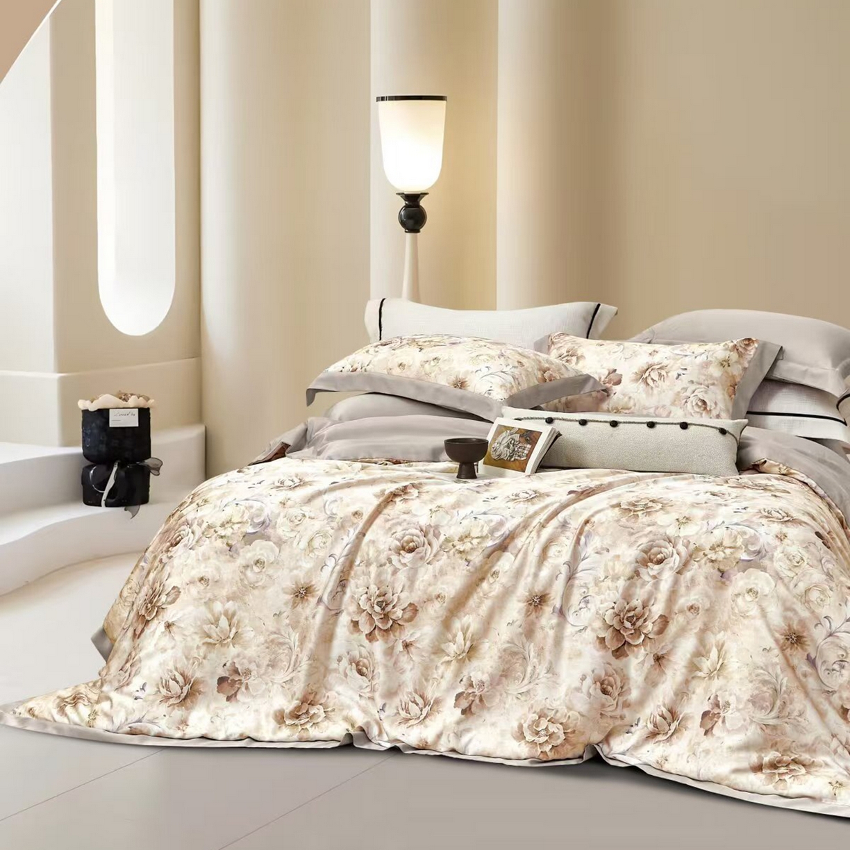 91家纺网 家纺一手货源 找家纺 （总）未来家居 2025新款优帝UD莱赛尔天丝四件套