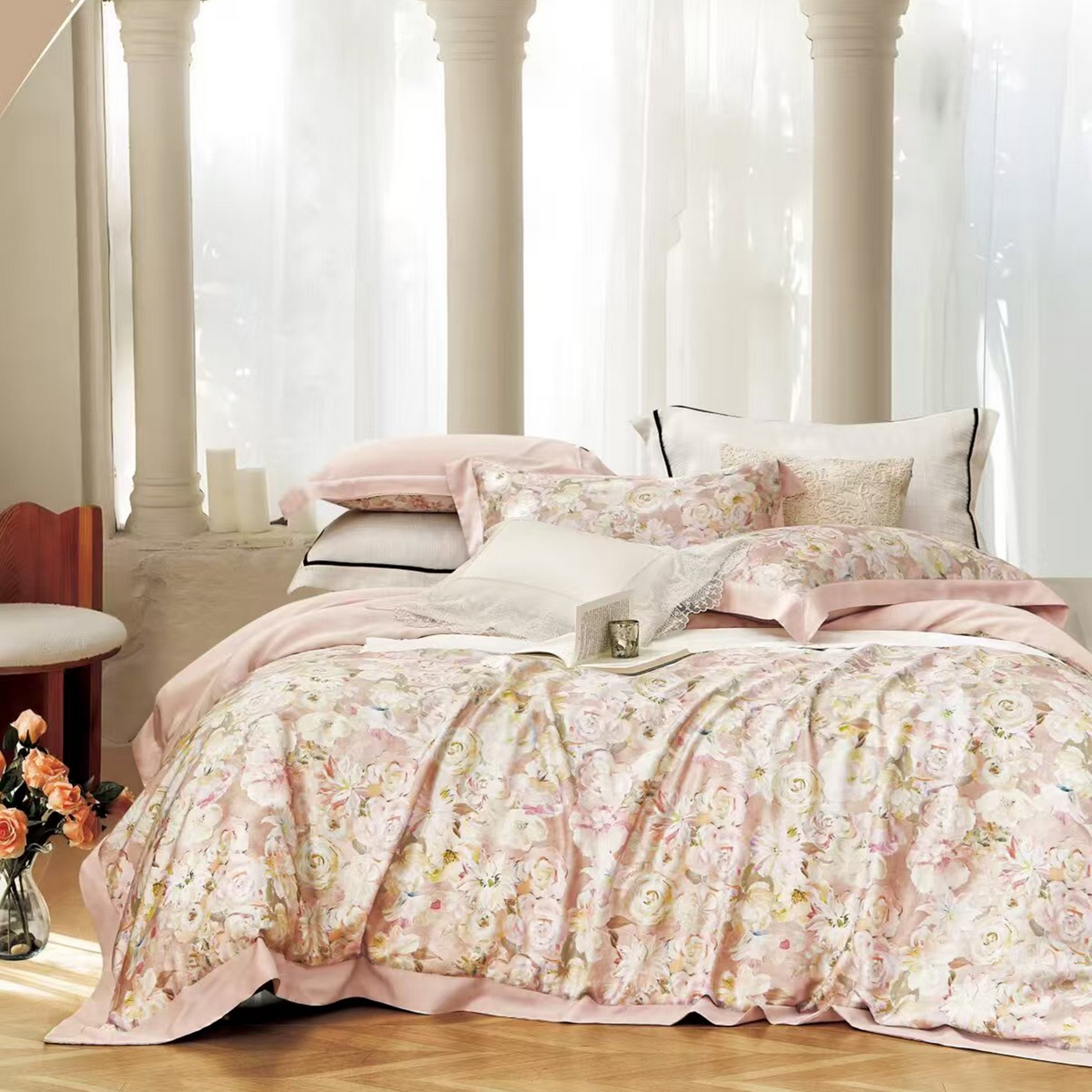 91家纺网 家纺一手货源 找家纺 （总）未来家居 2025新款优帝UD莱赛尔天丝四件套