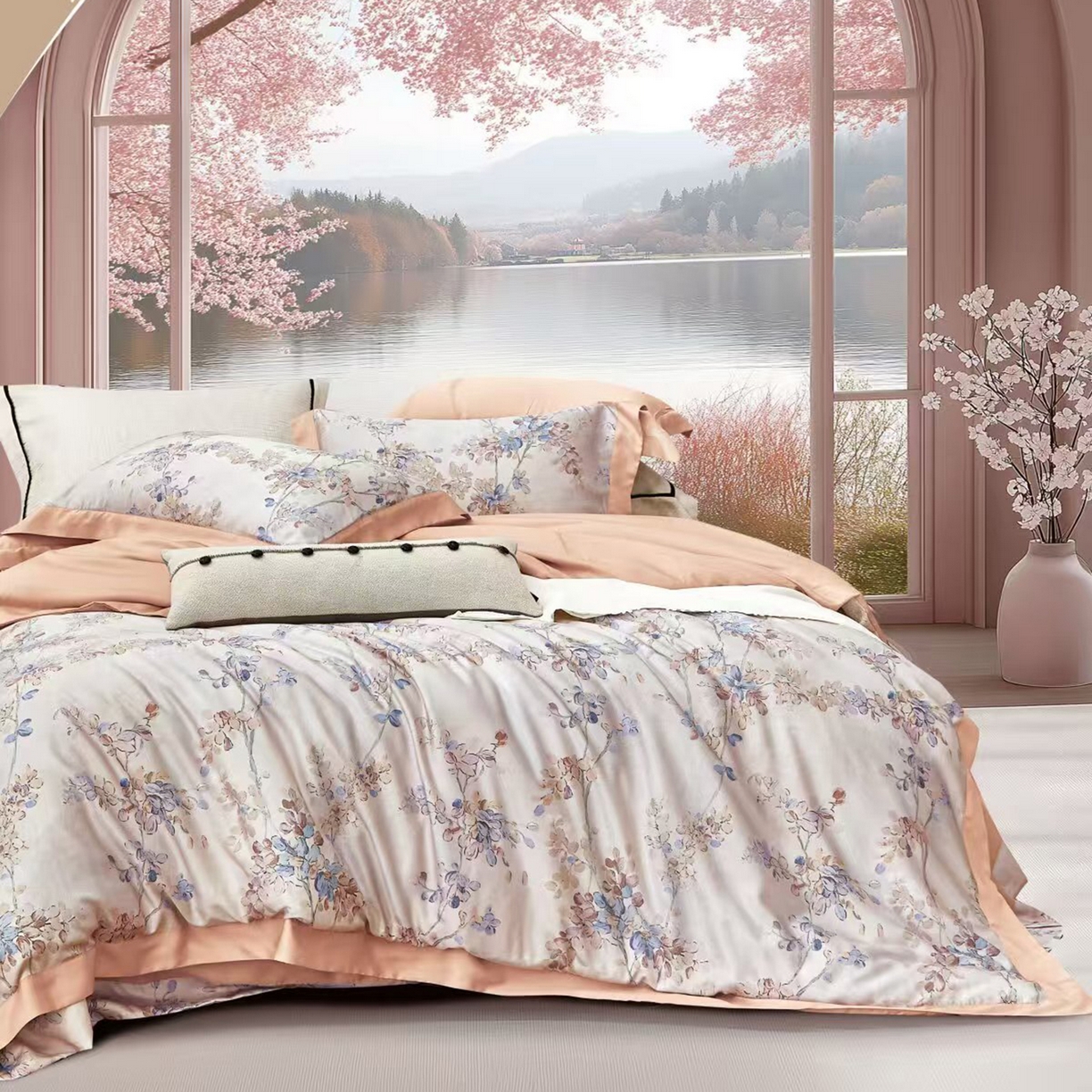 91家纺网 家纺一手货源 找家纺 （总）未来家居 2025新款优帝UD莱赛尔天丝四件套