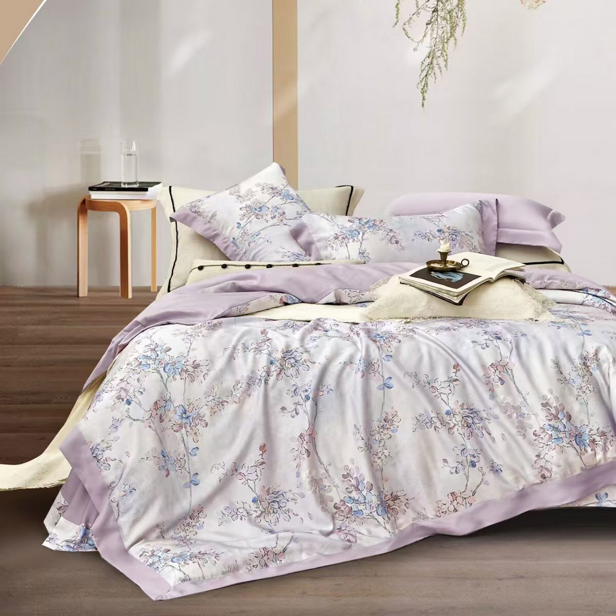 91家纺网 家纺一手货源 找家纺 （总）未来家居 2025新款优帝UD莱赛尔天丝四件套