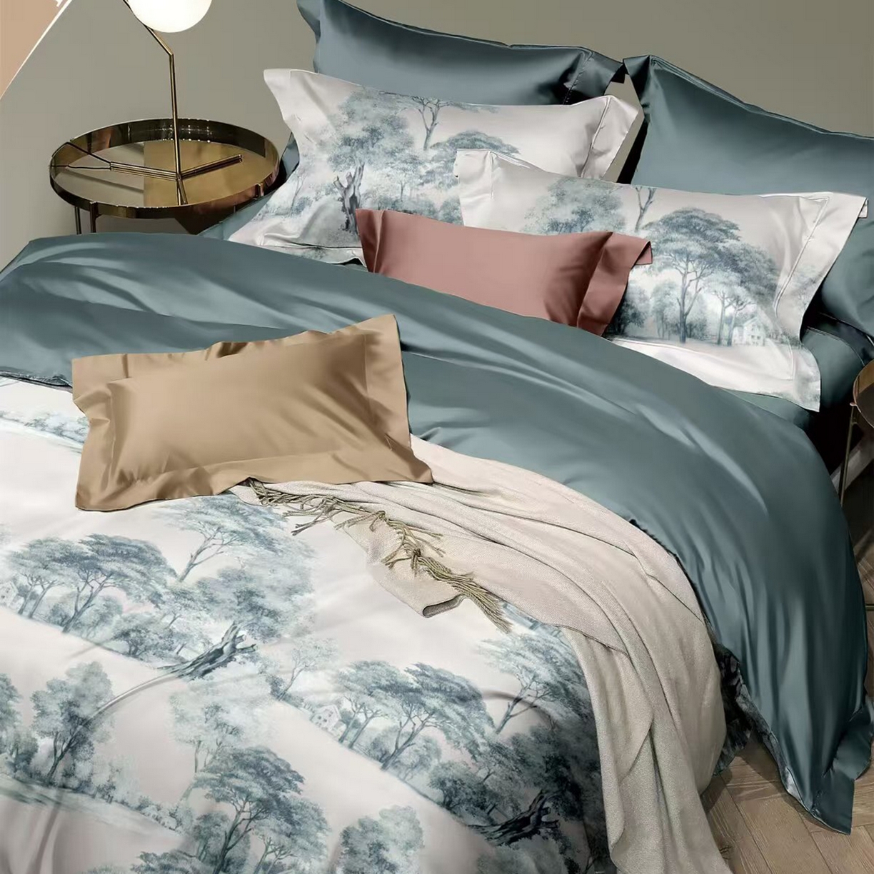 91家纺网 家纺一手货源 找家纺 （总）未来家居 2025新款优帝UD莱赛尔天丝四件套