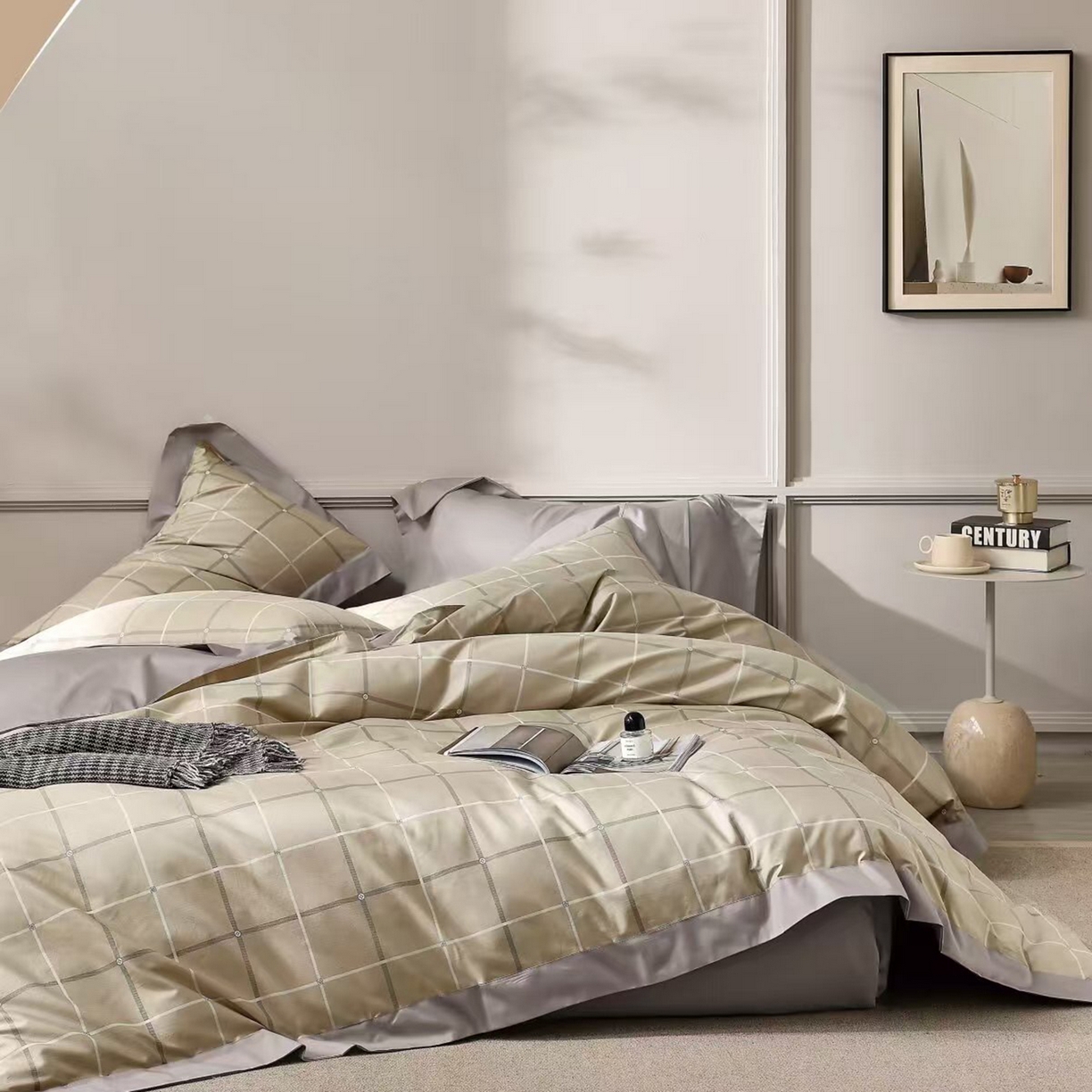 91家纺网 家纺一手货源 找家纺 （总）未来家居 2025新款优帝UD莱赛尔天丝四件套