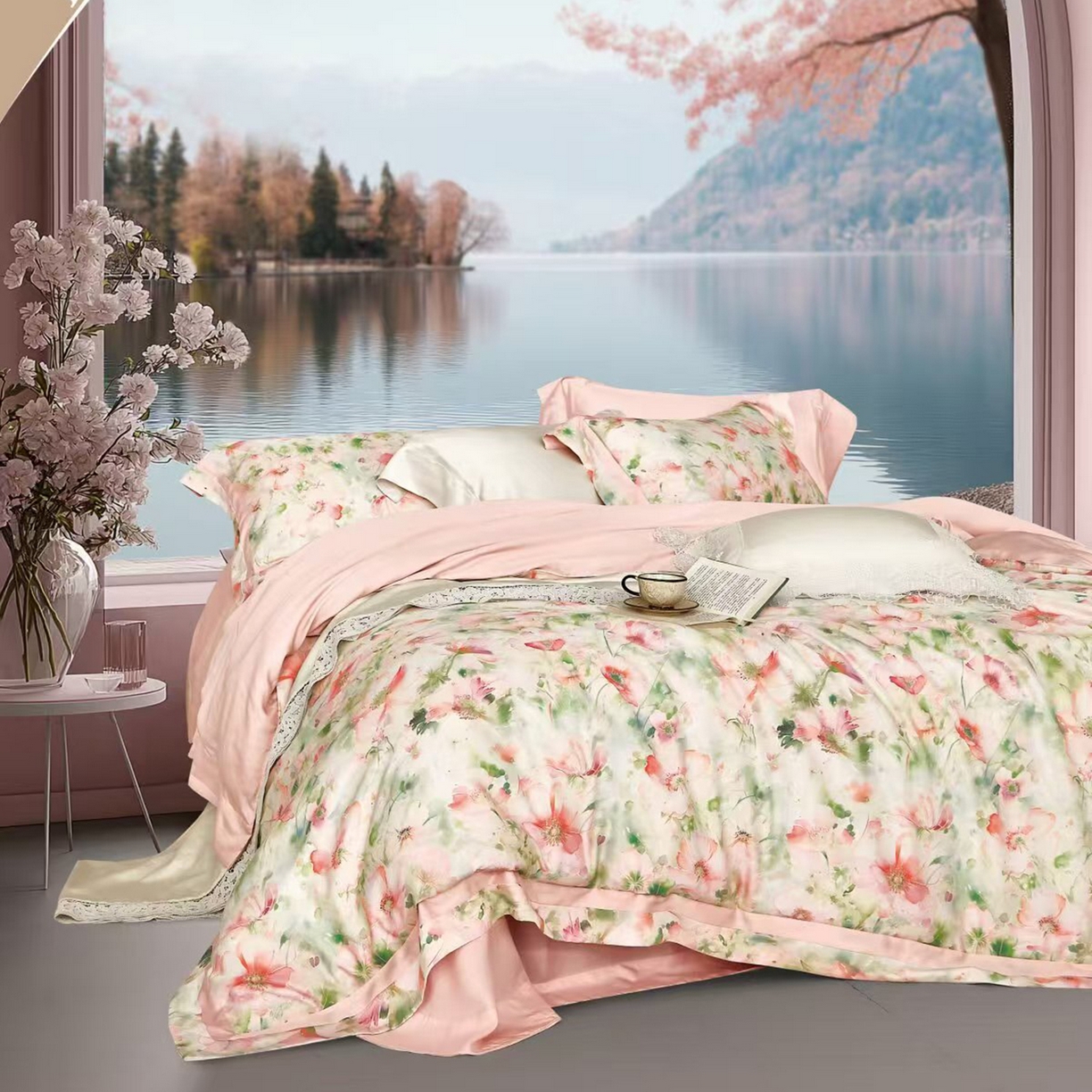 91家纺网 家纺一手货源 找家纺 （总）未来家居 2025新款优帝UD莱赛尔天丝四件套