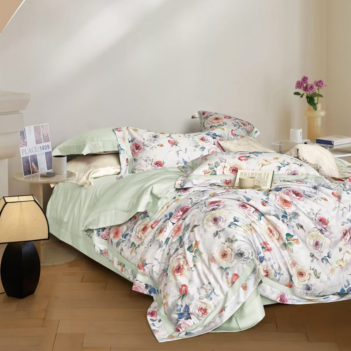 91家纺网 家纺一手货源 找家纺 （总）未来家居 2025新款优帝UD莱赛尔天丝四件套