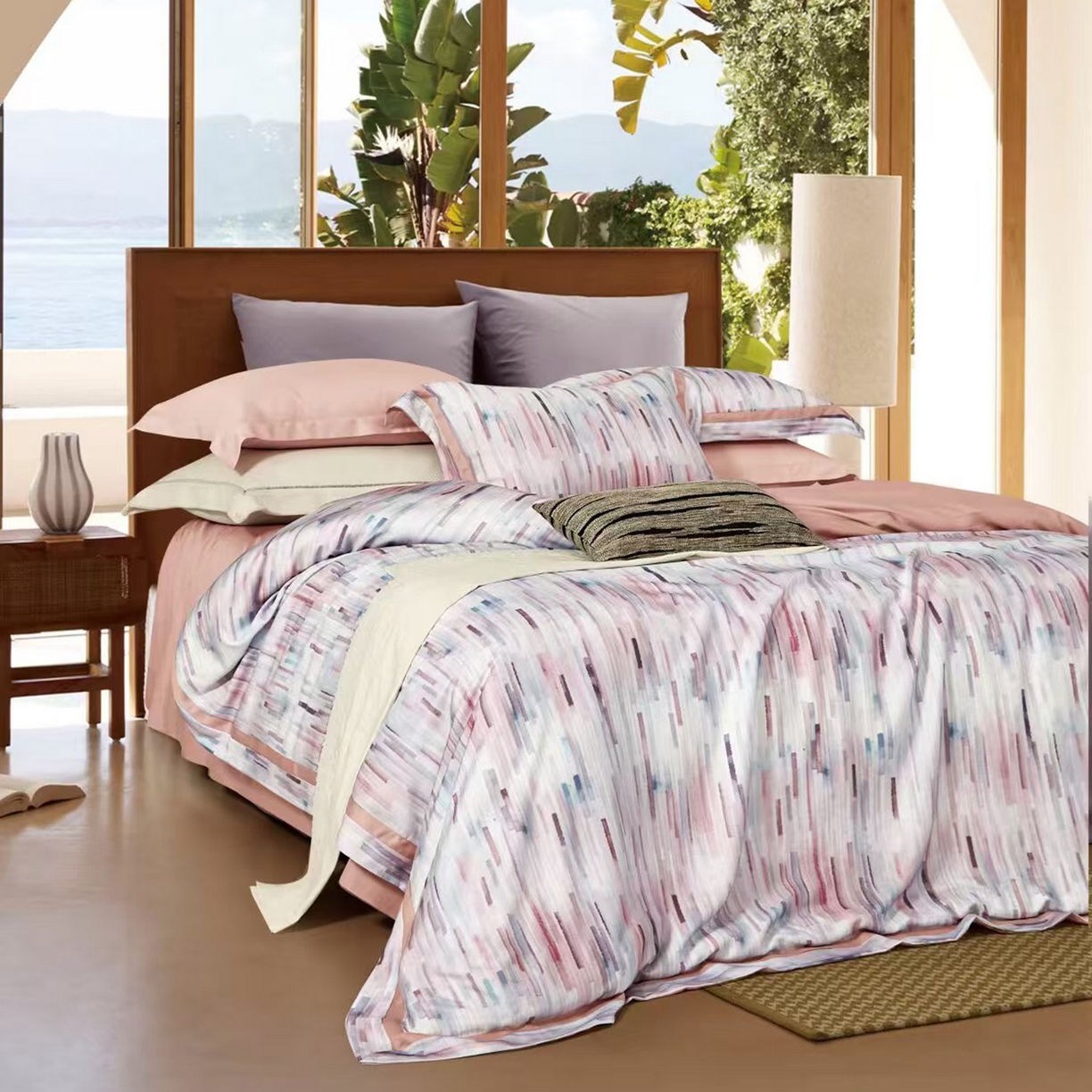 91家纺网 家纺一手货源 找家纺 （总）未来家居 2025新款优帝UD莱赛尔天丝四件套