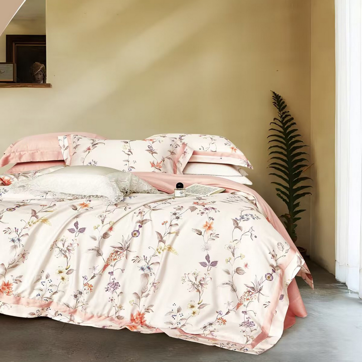 91家纺网 家纺一手货源 找家纺 （总）未来家居 2025新款优帝UD莱赛尔天丝四件套