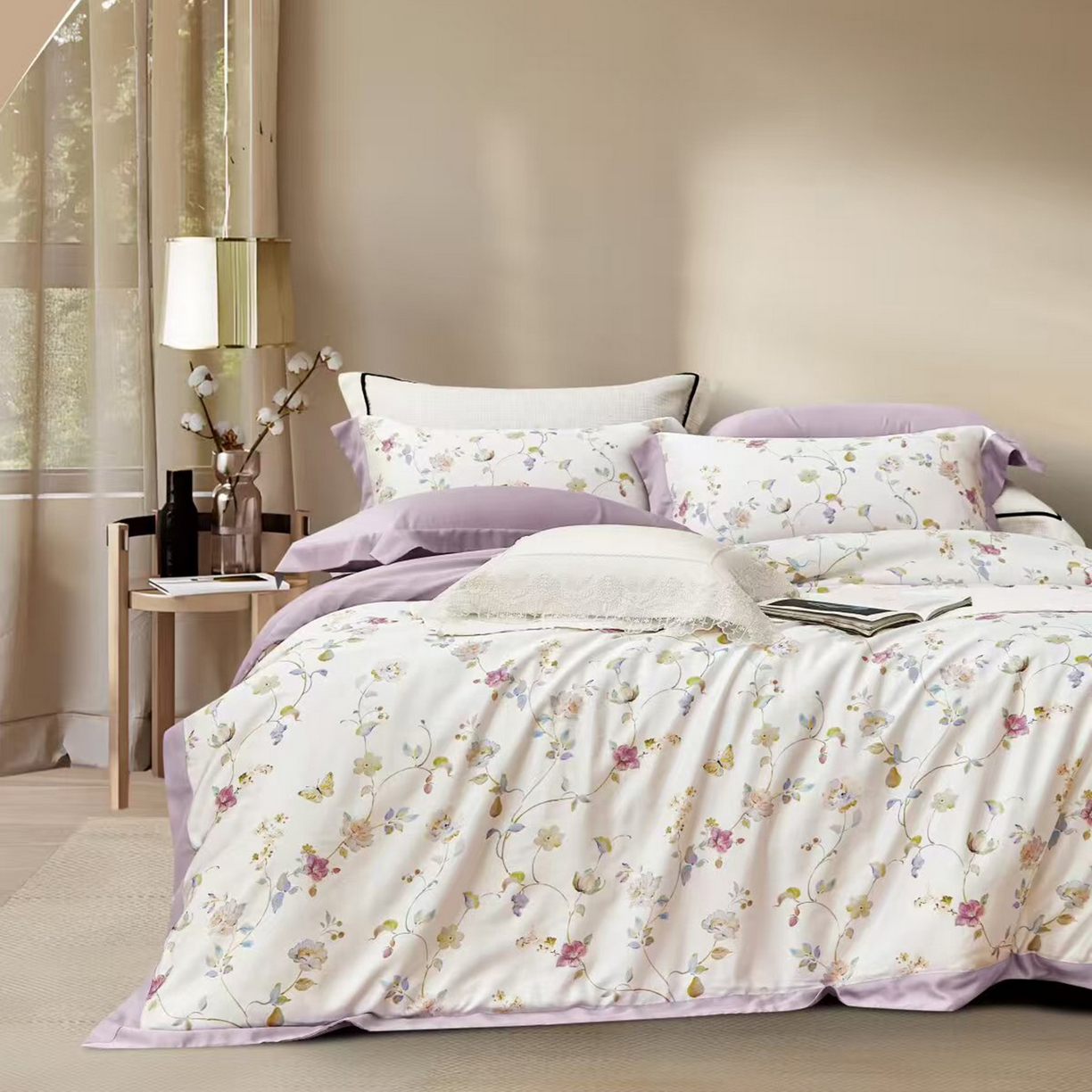 91家纺网 家纺一手货源 找家纺 （总）未来家居 2025新款优帝UD莱赛尔天丝四件套