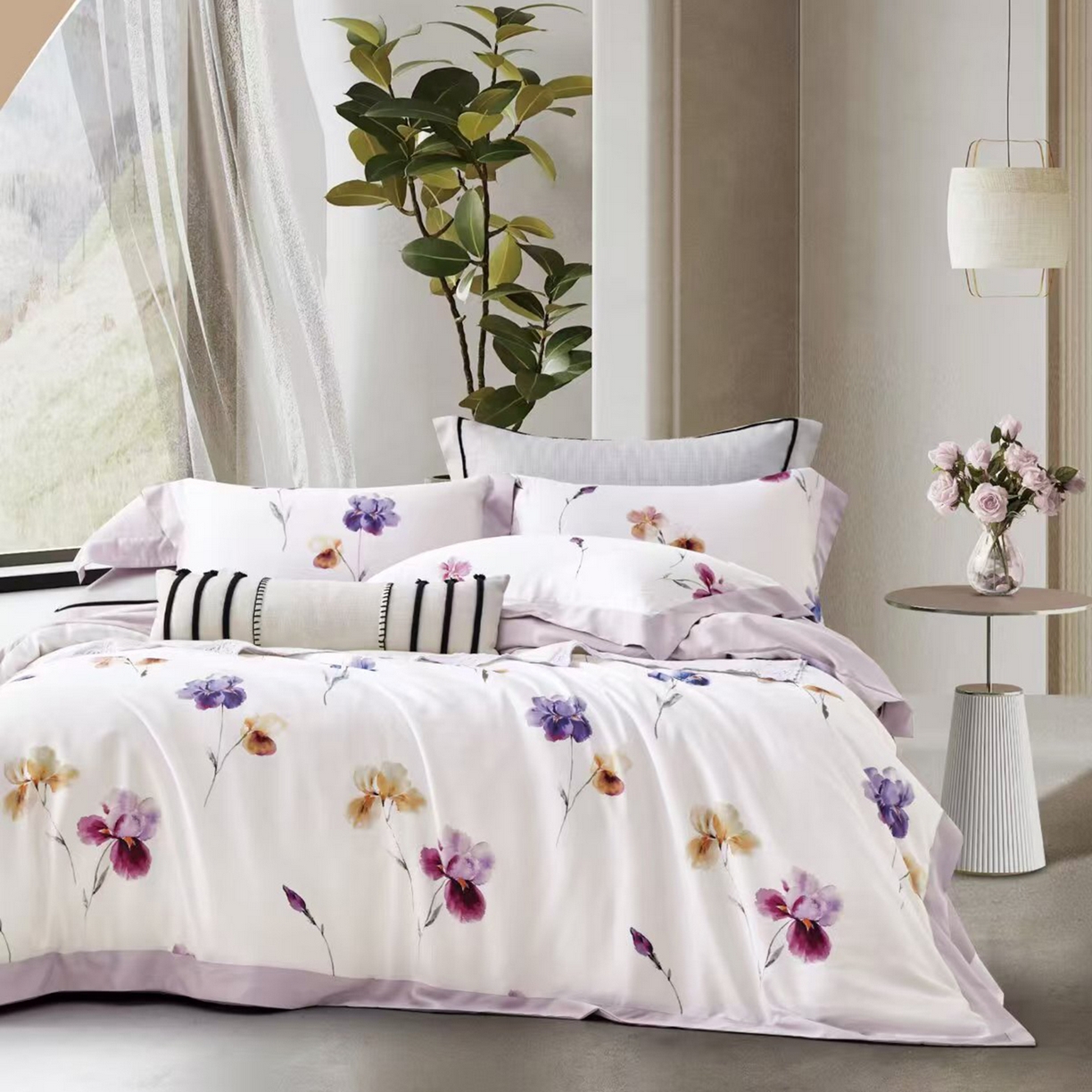 91家纺网 家纺一手货源 找家纺 （总）未来家居 2025新款优帝UD莱赛尔天丝四件套