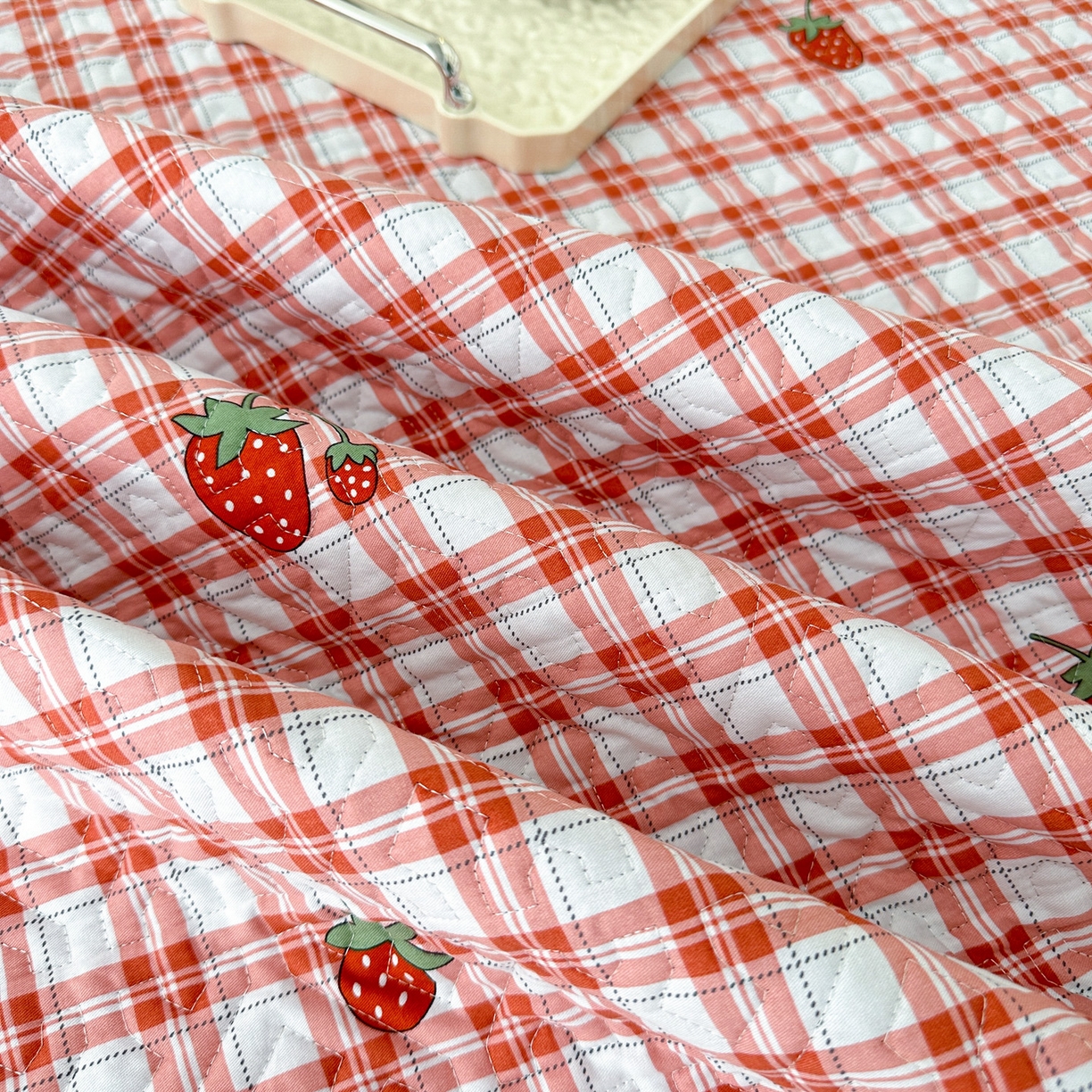 91家纺网 家纺一手货源 找家纺 手艺人家纺 2025新款带花全棉纯棉绗缝榻榻米炕盖K725-K750 K729