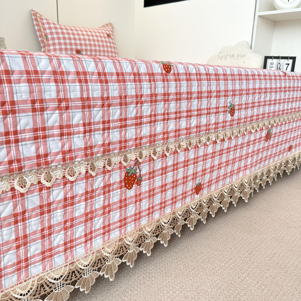 91家纺网 家纺一手货源 找家纺 手艺人家纺 2025新款带花全棉纯棉绗缝榻榻米炕盖K725-K750 K729