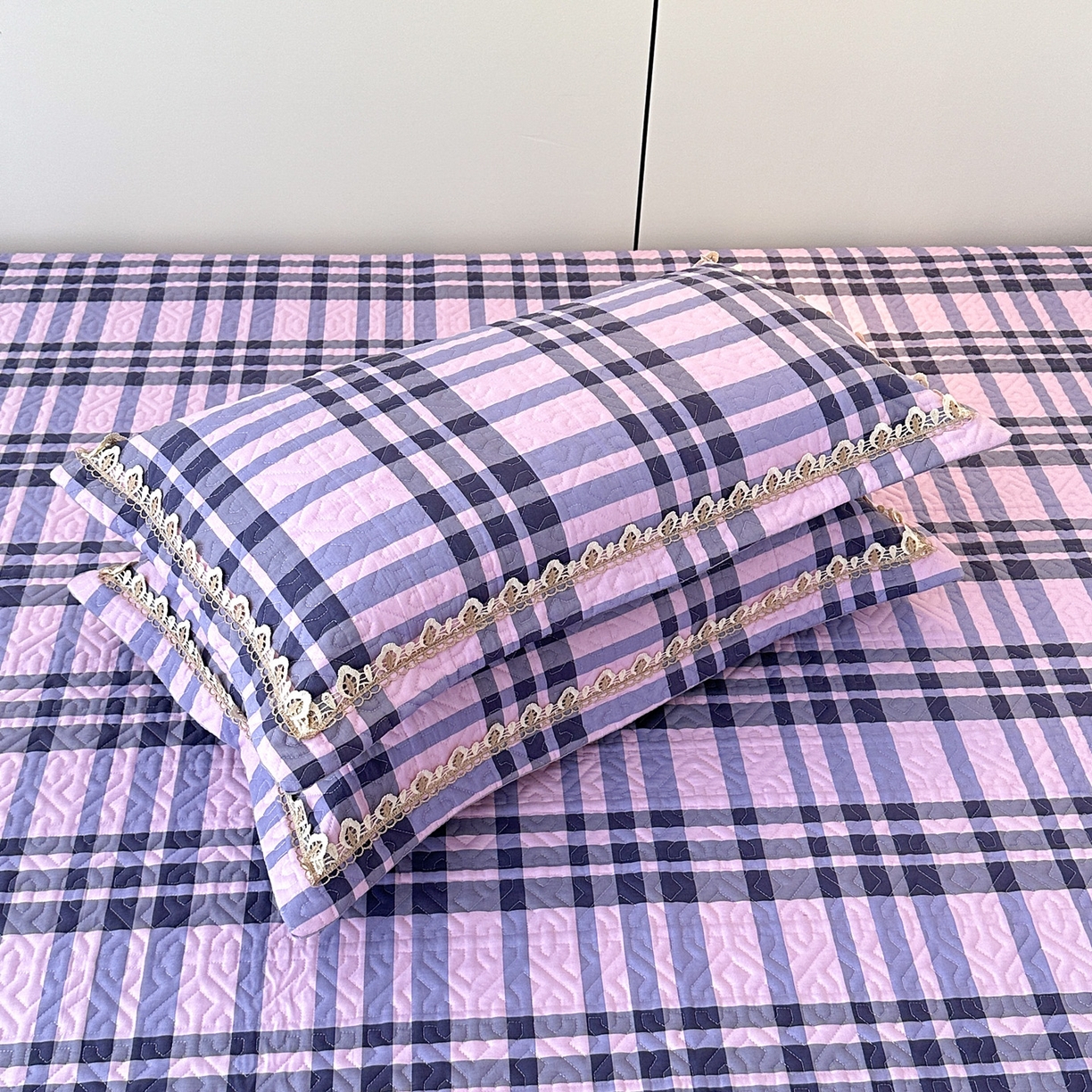 91家纺网 家纺一手货源 找家纺 手艺人家纺 2025新款带花全棉纯棉绗缝榻榻米炕盖K725-K750 K732