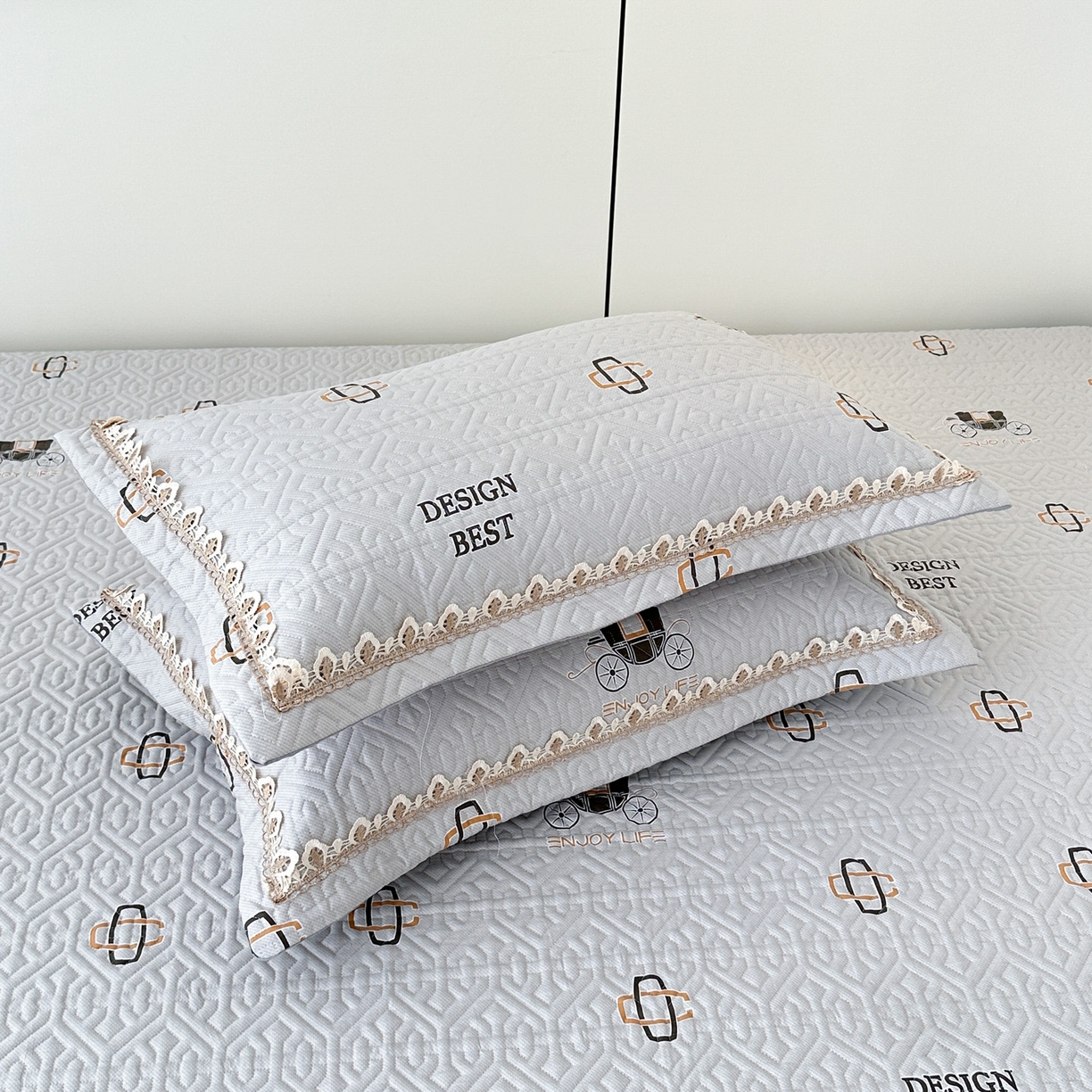 91家纺网 家纺一手货源 找家纺 手艺人家纺 2025新款带花全棉纯棉绗缝榻榻米炕盖K725-K750 K736