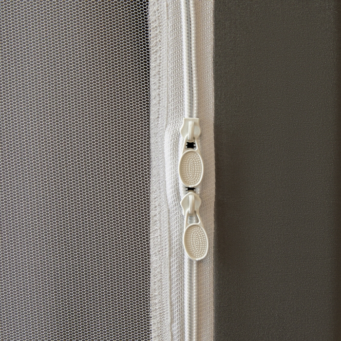 91家纺网 家纺一手货源 找家纺 铭宣家居 2025新款100%物理强遮光纳米技术静电植绒环保透气床帘加密纱学生蚊帐透气面料 豹纹狗狗