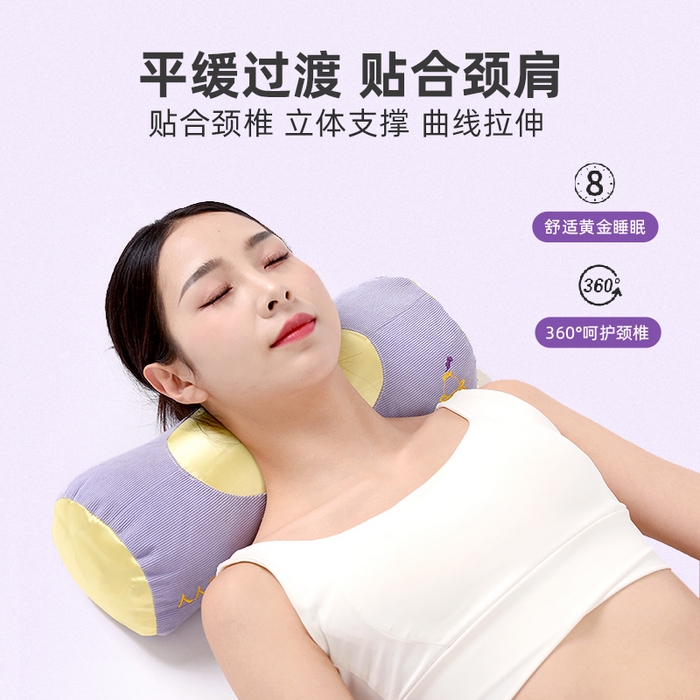 91家纺网 家纺一手货源 找家纺 （总）梦莱家纺 2025春夏新款艾草护颈枕 枕头枕芯