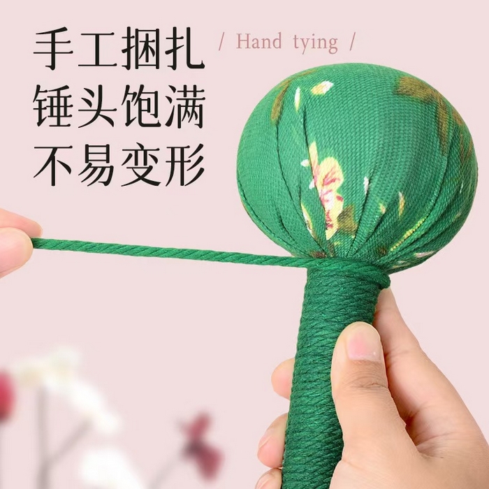 91家纺网 家纺一手货源 找家纺 （总）梦莱家纺 2025新款艾草锤经络敲打diy养生锤手工艾草捶艾灸锤艾叶锤