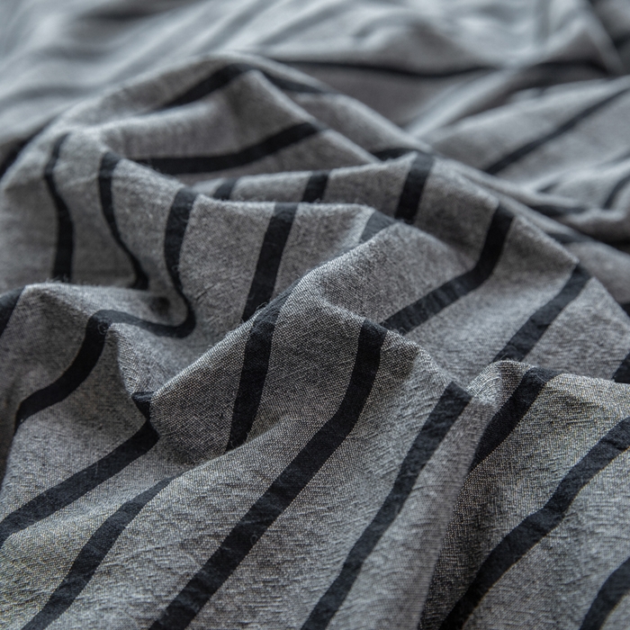 91家纺网 家纺一手货源 找家纺 （总）柠萌家居 2025新款无印良品风色织水洗棉A类学生宿舍三件套