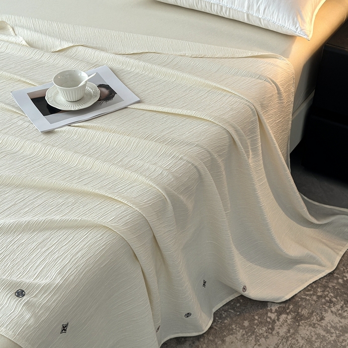 91家纺网 家纺一手货源 找家纺 （总）乐嘉盈 2025新款双层纱布毯