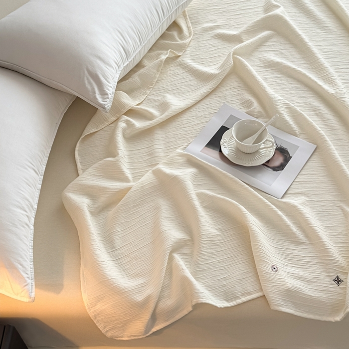 91家纺网 家纺一手货源 找家纺 （总）乐嘉盈 2025新款双层纱布毯