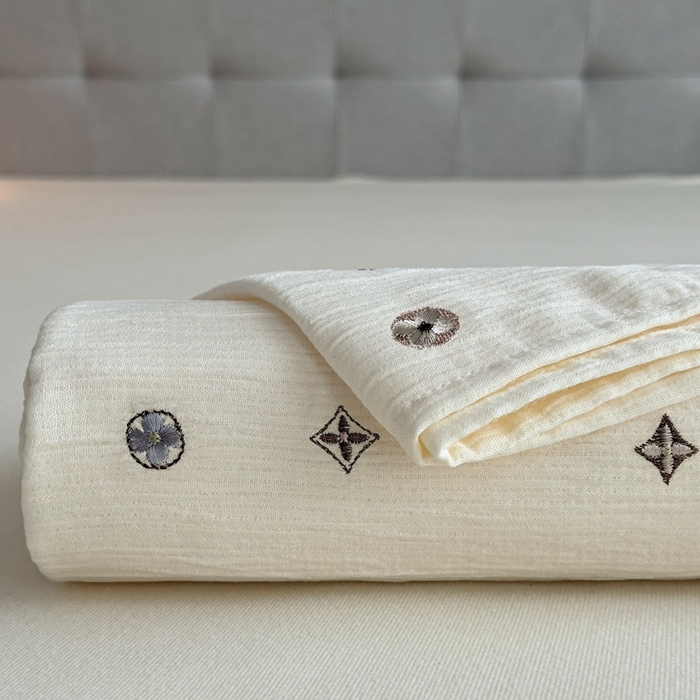 91家纺网 家纺一手货源 找家纺 （总）乐嘉盈 2025新款双层纱布毯