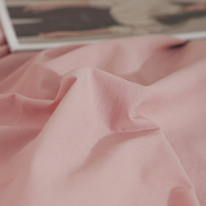 91家纺网 家纺一手货源 找家纺 柠萌家居 2025新款无印良品风色织水洗棉A类学生宿舍三件套 豆沙+浅灰