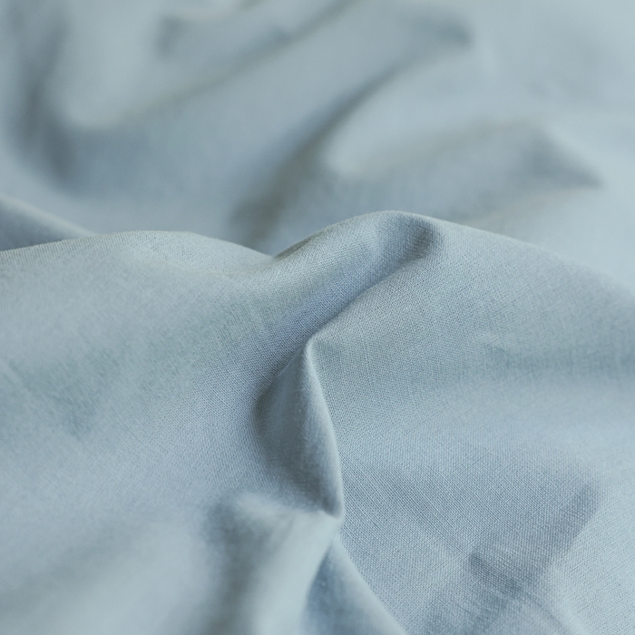 91家纺网 家纺一手货源 找家纺 柠萌家居 2025新款无印良品风色织水洗棉A类学生宿舍三件套 浅蓝