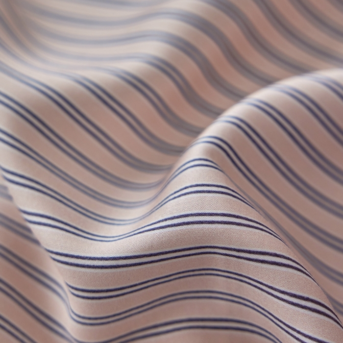 91家纺网 家纺一手货源 找家纺 安莱生活 2025年新款60支兰精天丝数码印花条纹时尚款四件套 多琳-粉