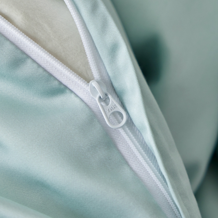 91家纺网 家纺一手货源 找家纺 安莱生活 2025年新款60支兰精天丝数码印花条纹时尚款四件套 多琳-绿