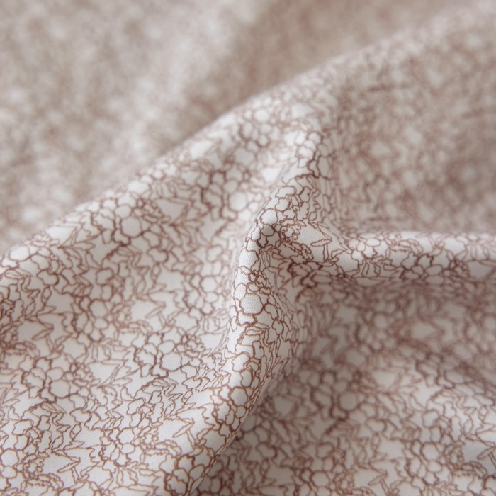 91家纺网 家纺一手货源 找家纺 安莱生活 2025年新款60支兰精天丝数码印花条纹时尚款四件套 沁雨-粉咖