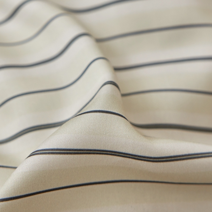 91家纺网 家纺一手货源 找家纺 安莱生活 2025年新款60支兰精天丝数码印花条纹时尚款四件套 织锦-黄