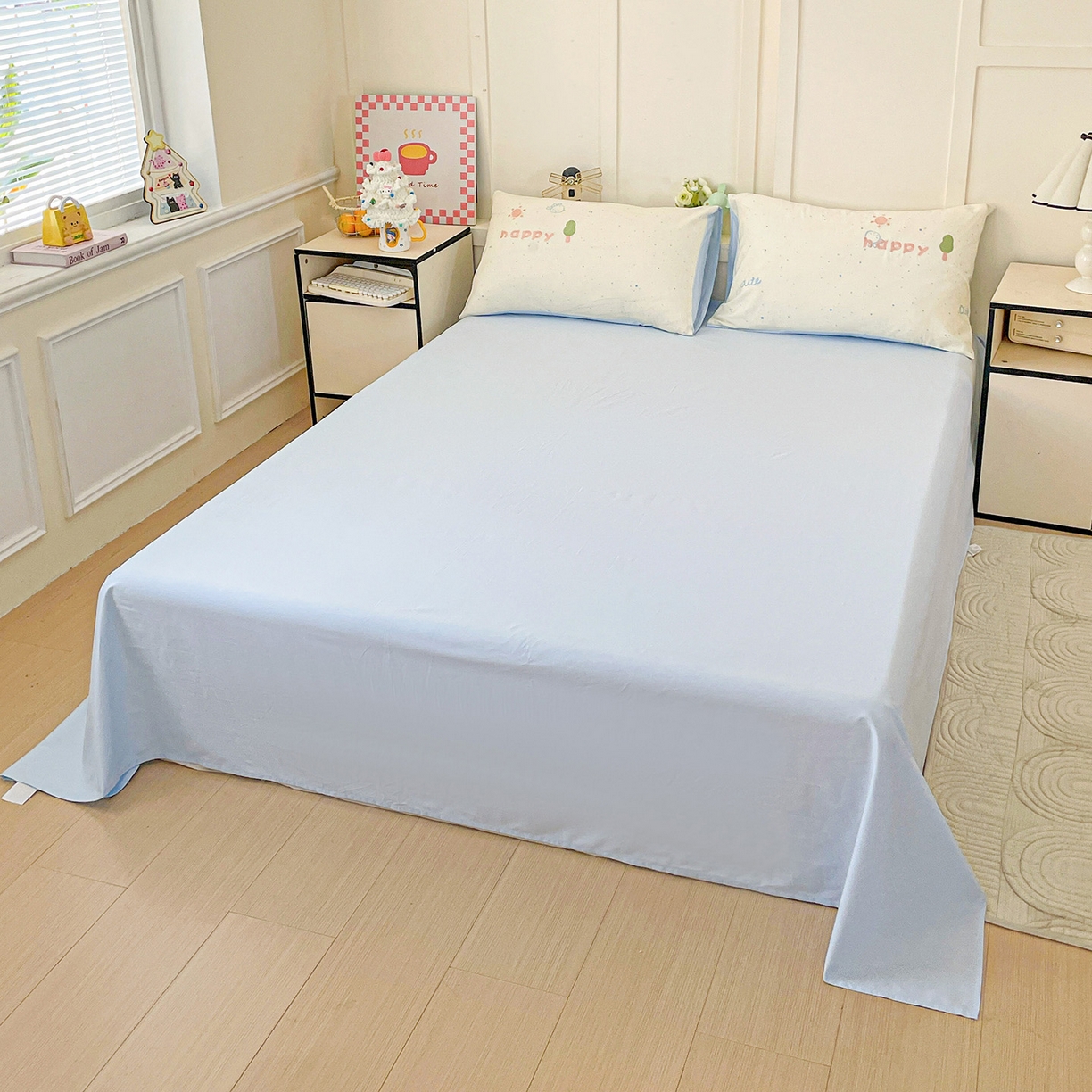 91家纺网 家纺一手货源 找家纺 娜娜 2025新款13376全棉贴布绣四件套 小飞象