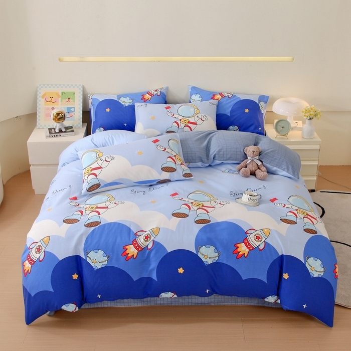 91家纺网 家纺一手货源 找家纺 （总）金鑫汇家纺 2025新款13070全棉好卖花型套件系列-四件套