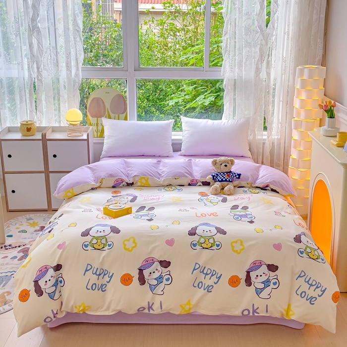 91家纺网 家纺一手货源 找家纺 （总）金鑫汇家纺 2025新款13070全棉好卖花型套件系列-四件套