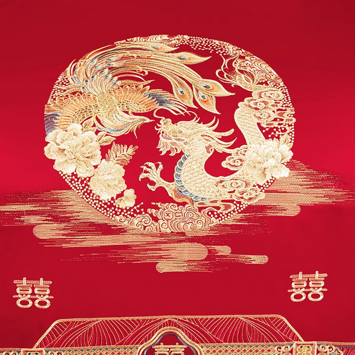 91家纺网 家纺一手货源 找家纺 （总）柏拉图 2024新款100s贡缎提花长绒棉轻奢简约婚庆四件套