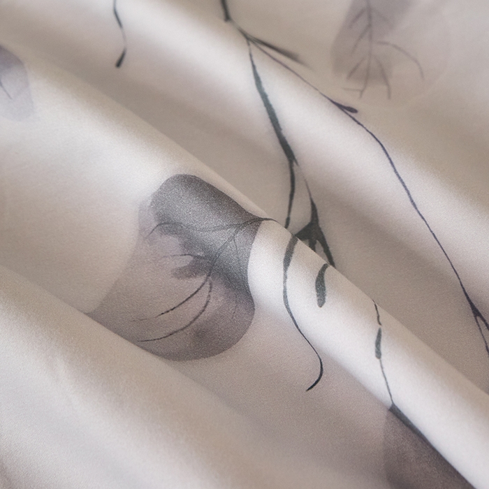 91家纺网 家纺一手货源 找家纺 禾时 2025新款A类100S长绒棉全棉数码印花单枕套 清风荷影