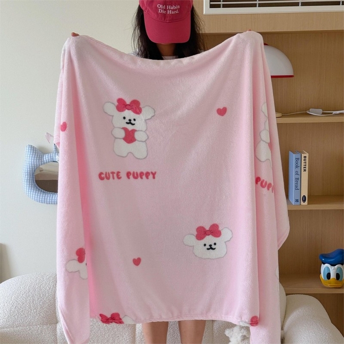 91家纺网 家纺一手货源 找家纺 （总）顾里家纺 2025新款ins少女奶油系双面牛奶绒毯-第二组