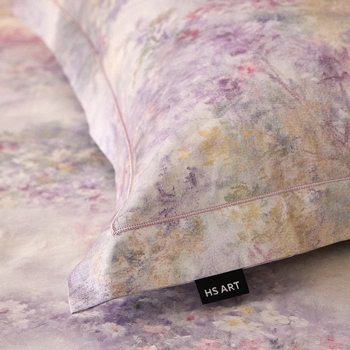 91家纺网 家纺一手货源 找家纺 禾时 2025新款A类100S长绒棉全棉数码印花单枕套 繁星点点