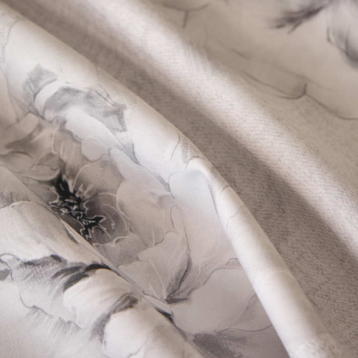 91家纺网 家纺一手货源 找家纺 禾时 2025新款A类100S长绒棉全棉数码印花单枕套 雪落无声